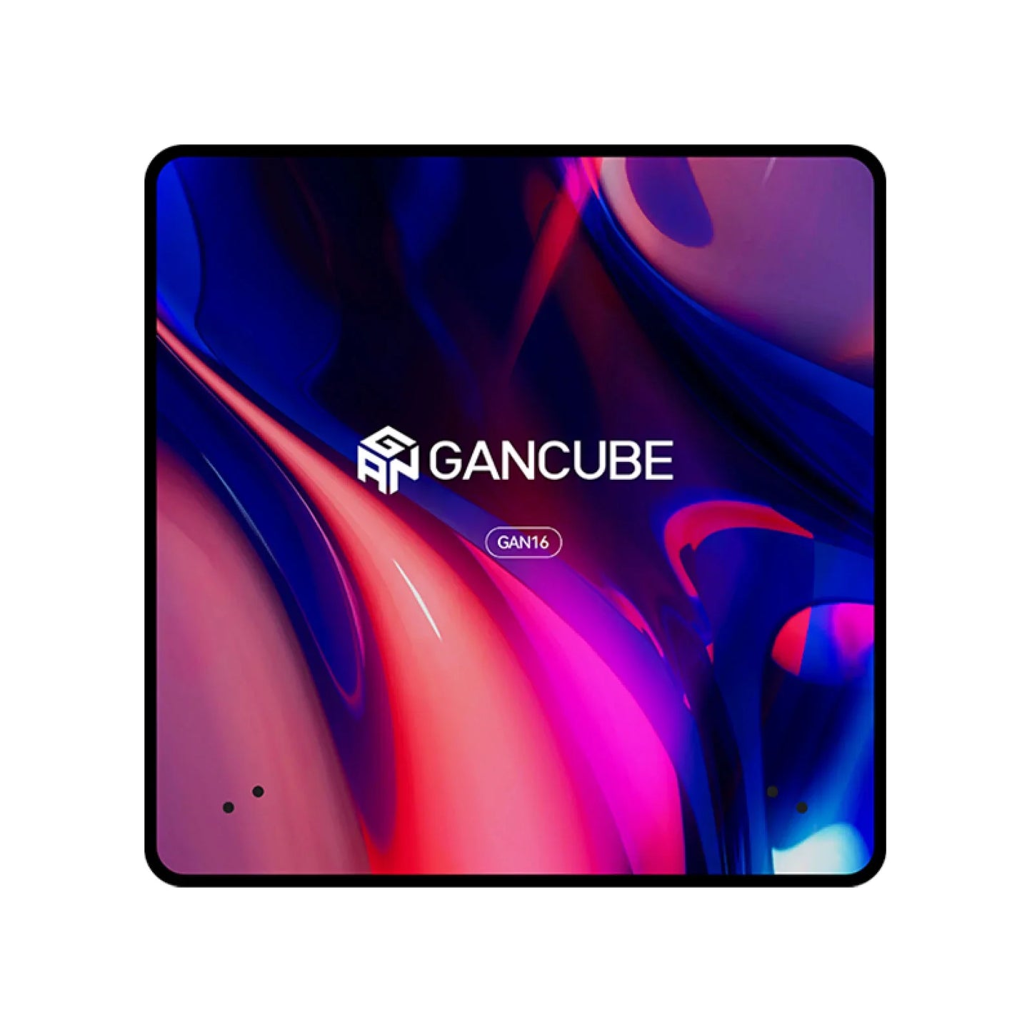 GAN cube training mat with vibrant blue, purple, and pink abstract design and GAN16 logo