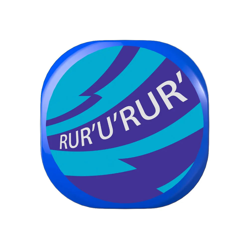 Blue and purple logo with 'RUR§UR§' text on a white background