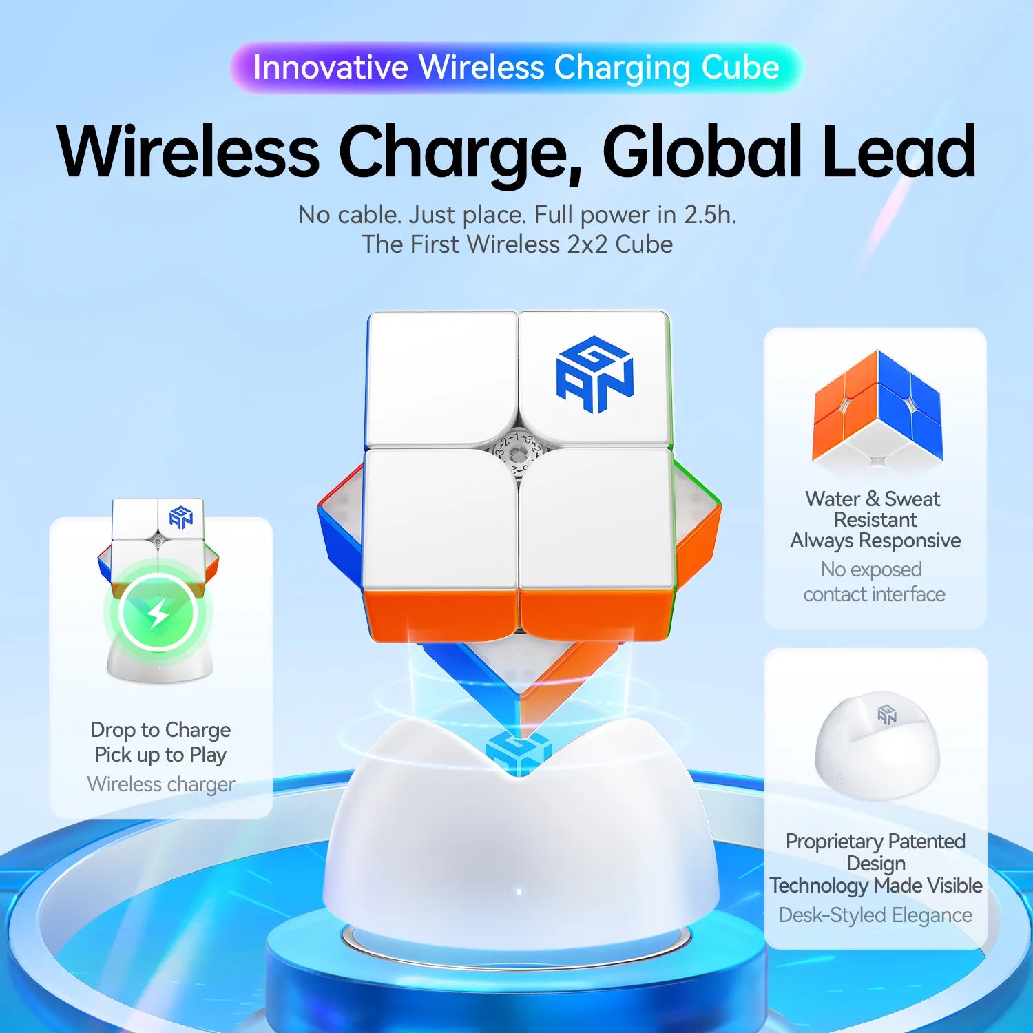 GAN251 ui 2x2 Smart Cube | GANCUBE