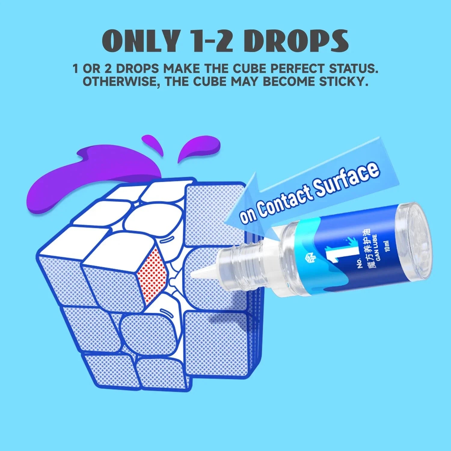GAN Speed Cube Lube - Enhance Your Rubiks Cube Performance | GANCUBE Maintenance GAN Speed Cube Lube - Enhance Your Rubiks Cube Performance | GANCUBE Maintenance