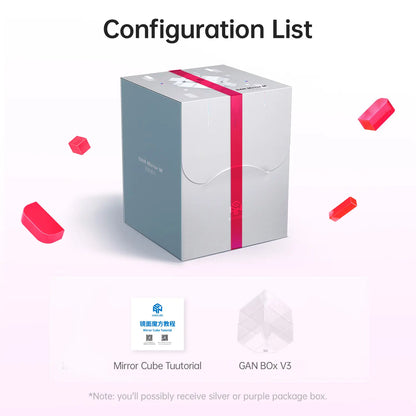 Product packaging with a red ribbon on a white background, featuring text and branding elements.