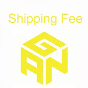 Yellow GanCube logo below the text Shipping Fee on a white background