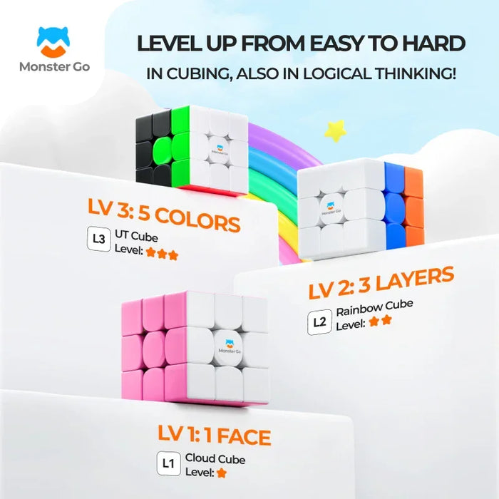 Monster Go 3x3 Cubes Set