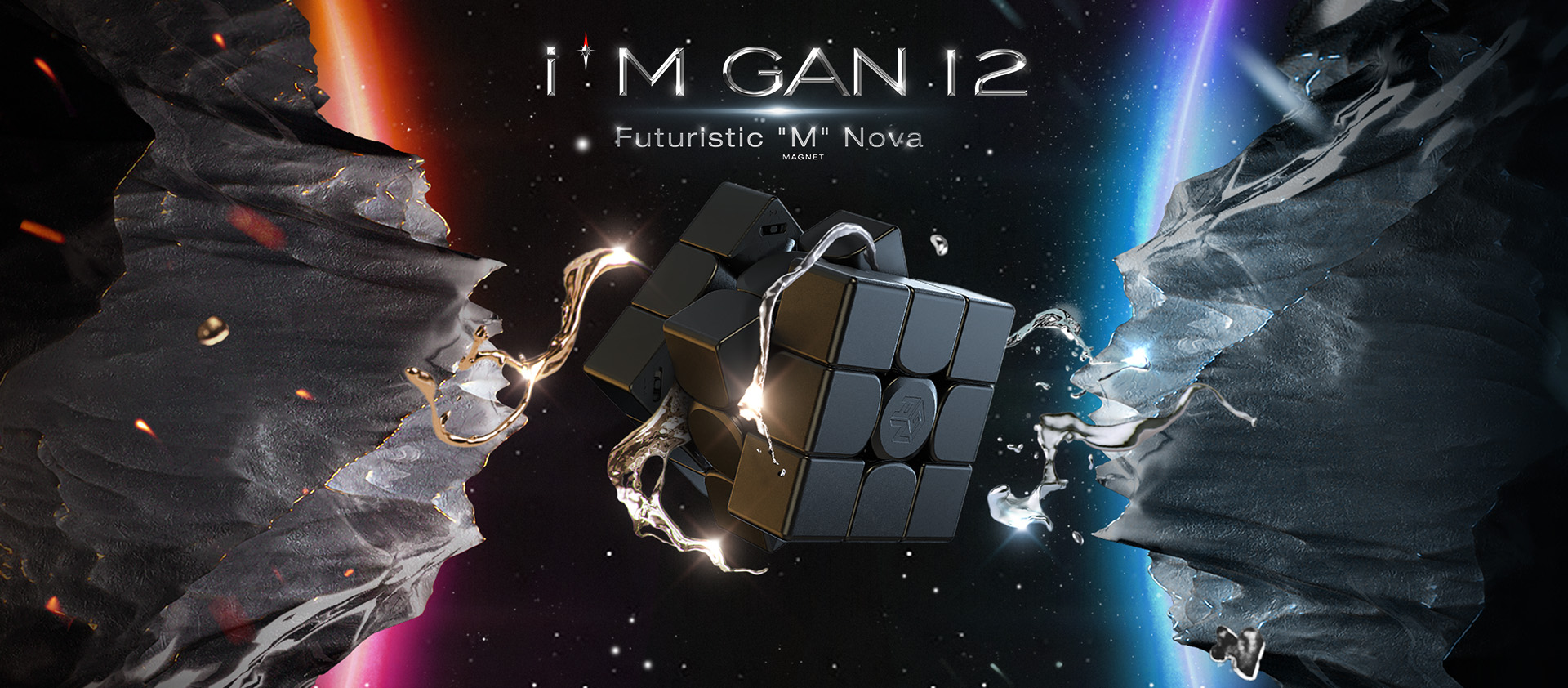 GAN Megaminx M  Magnet Magnetic Speed Magic Cube Puzzle UK STOCK Gancube 